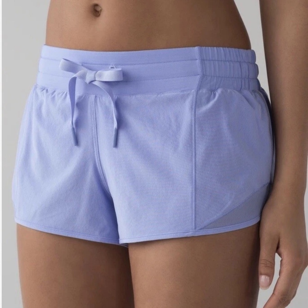 Lululemon Hydrangea Blue Hotty Hot Shorts